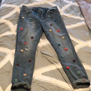 Lucky Brand Bridgette Skinny Pom Pom